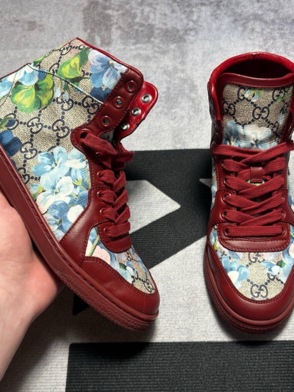 Gucci high top Flowers Blooms